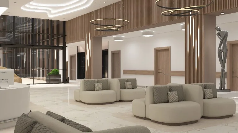 Cosmeticium reception and patient lounge